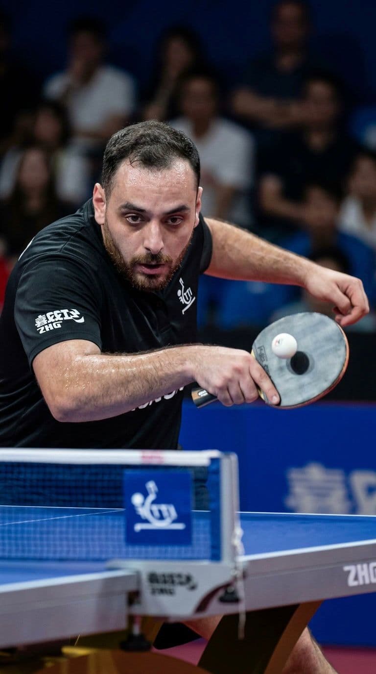 Table tennis training detail at Table Tennis Dubai